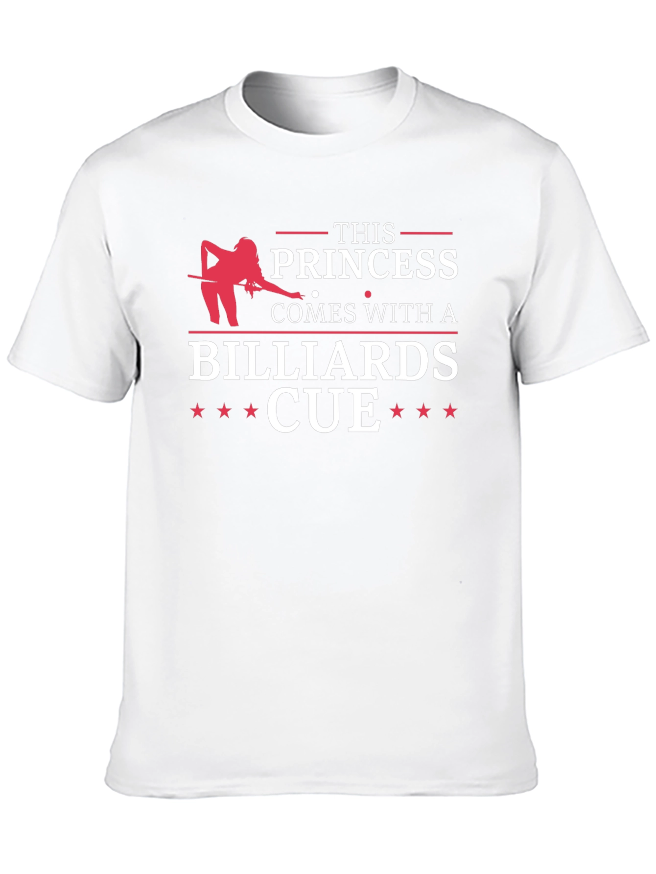 Princess Billiards Cue T-Shirt