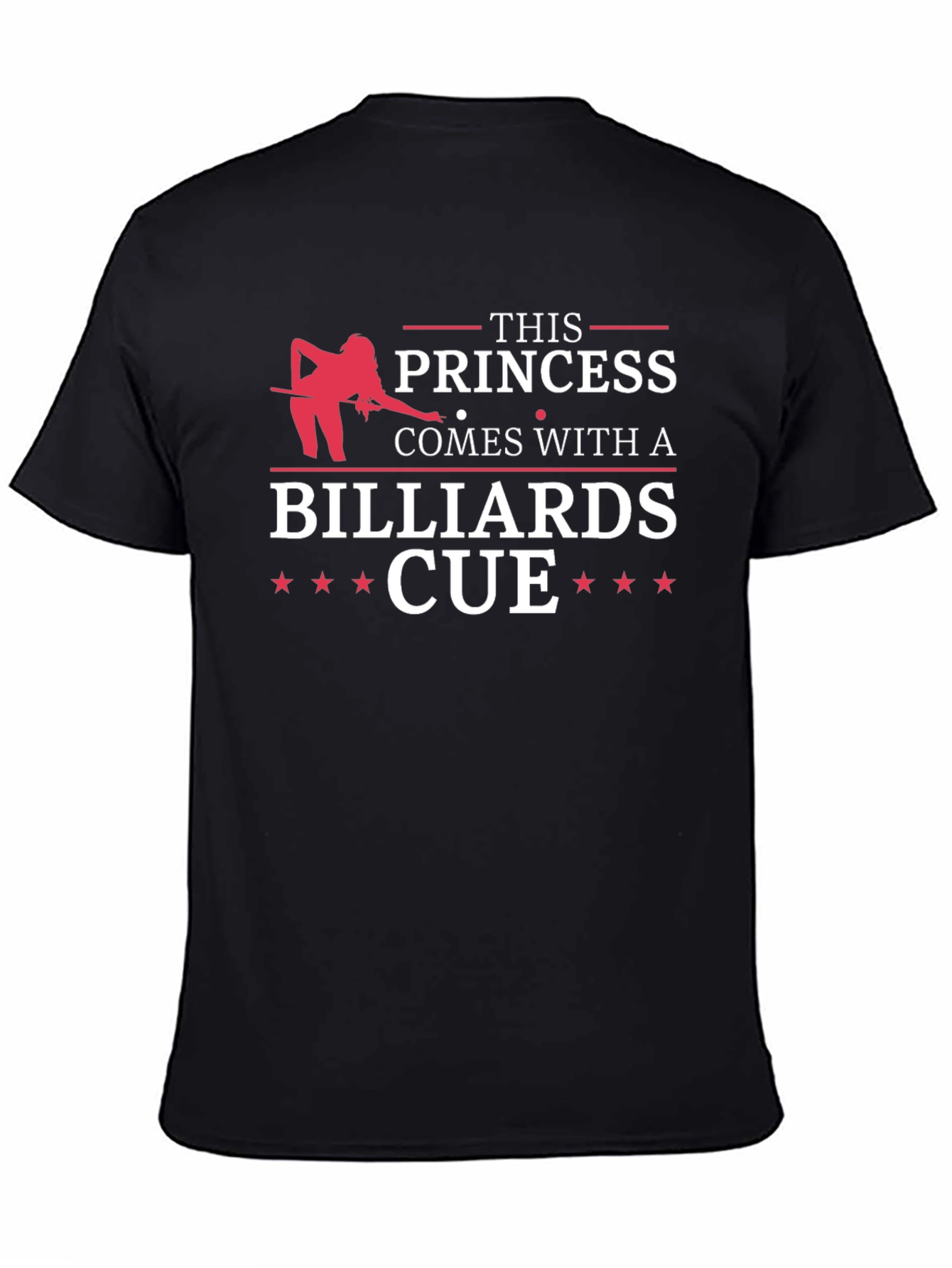 Princess Billiards Cue T-Shirt