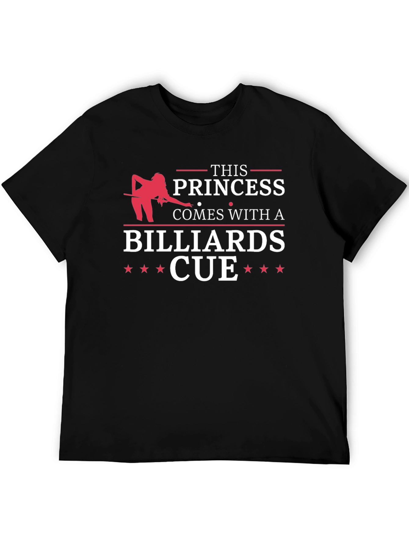 Princess Billiards Cue T-Shirt