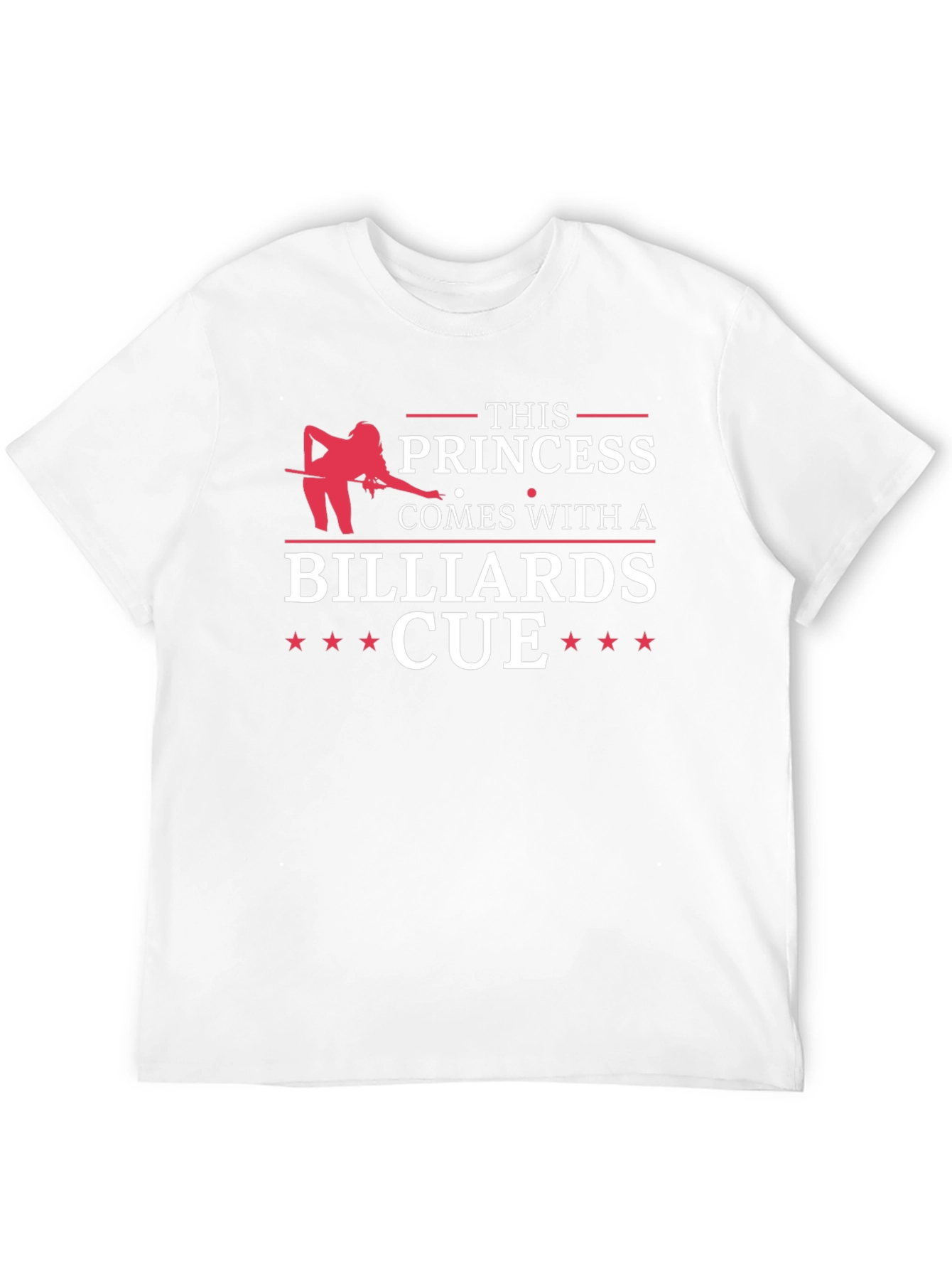 Princess Billiards Cue T-Shirt