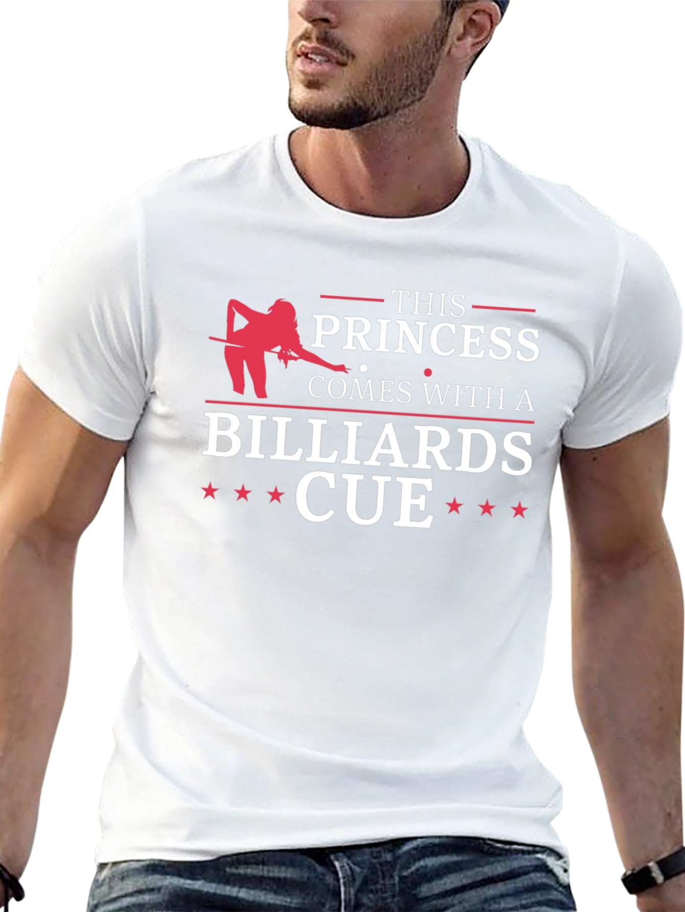 Princess Billiards Cue T-Shirt