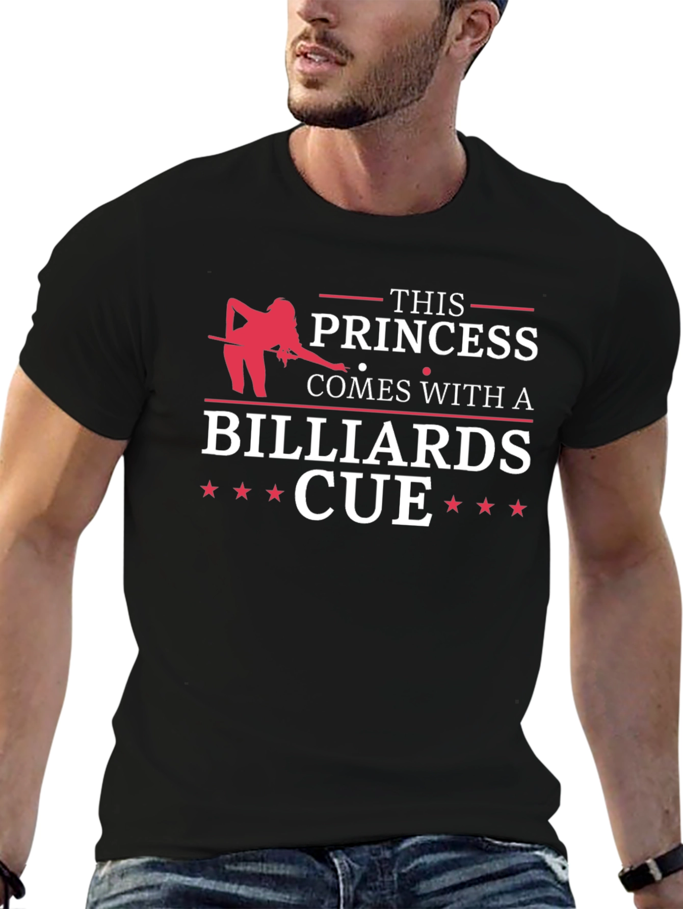 Princess Billiards Cue T-Shirt