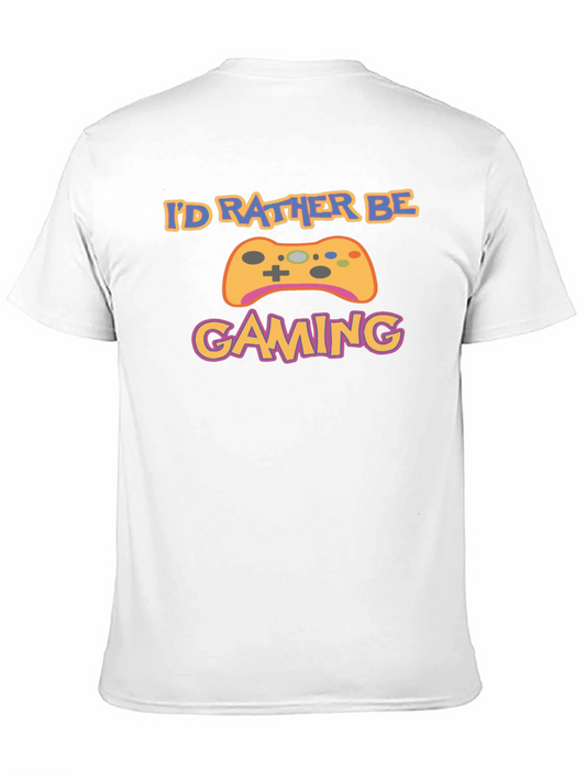 Id Rather Be Gaming Black T-Shirt