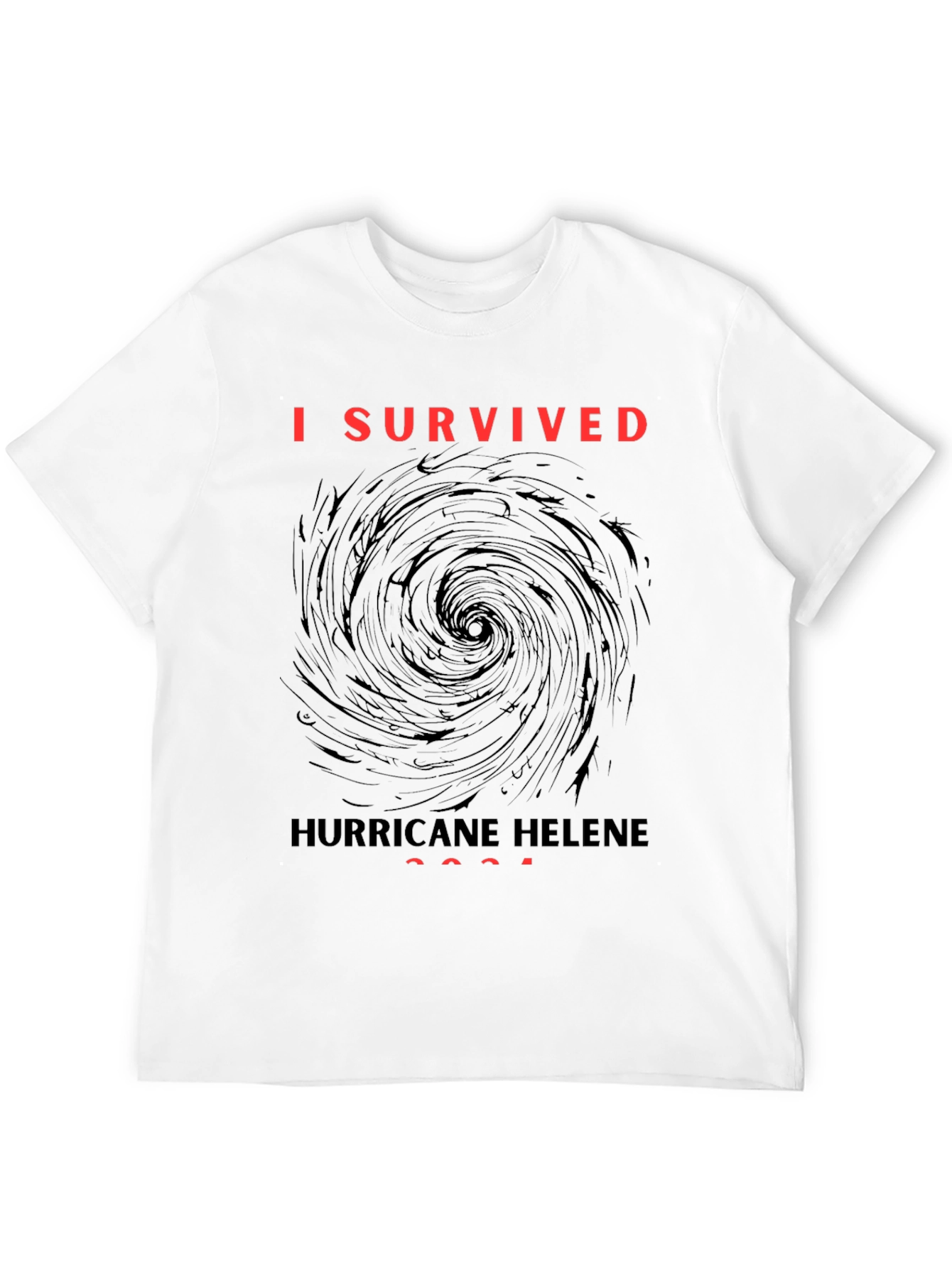 I Survived Hurricane Helene Black T-Shirt
