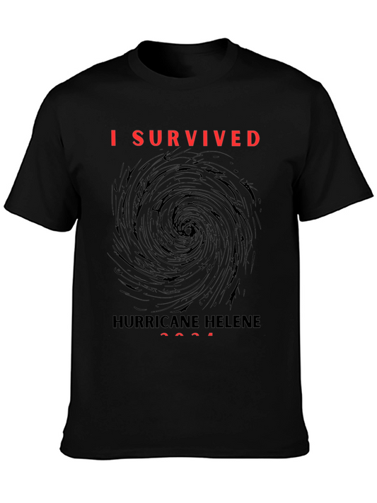 I Survived Hurricane Helene Black T-Shirt
