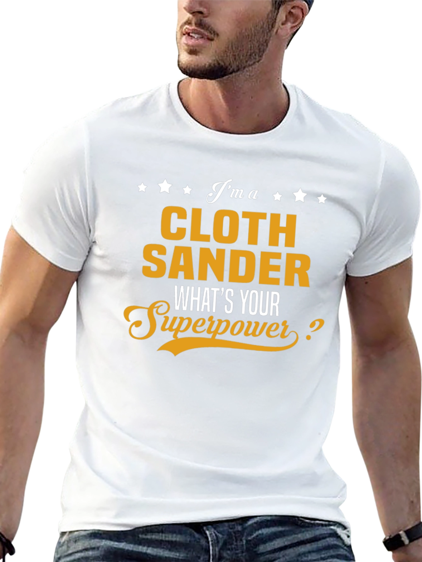 Cloth Sander Superpower T-Shirt - Black Cotton Tee