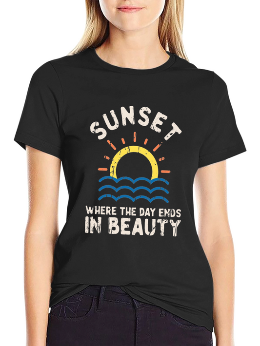 Sunset Where the Day Ends T-Shirt