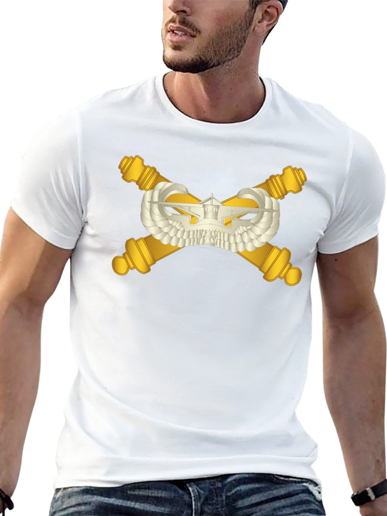 Cannon & Wings Black T-Shirt
