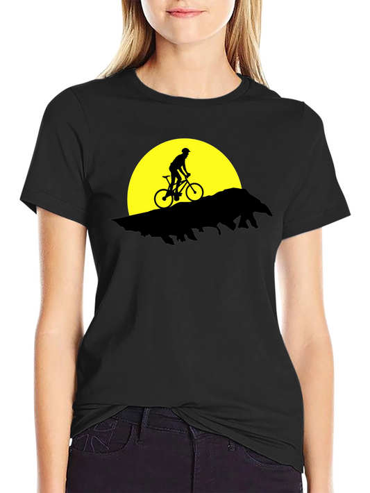 Mountain Biker Silhouette T-Shirt - Adventure Ready