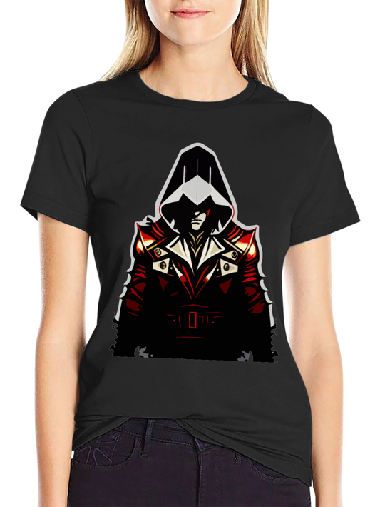 Assassin Style Graphic Tee - Black
