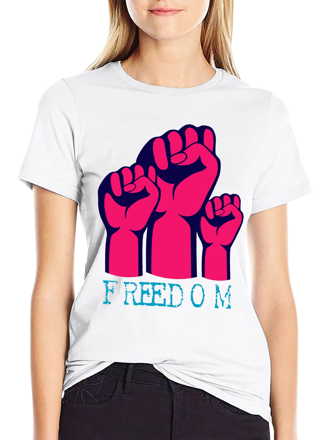 Freedom Fist Graphic Tee - Black