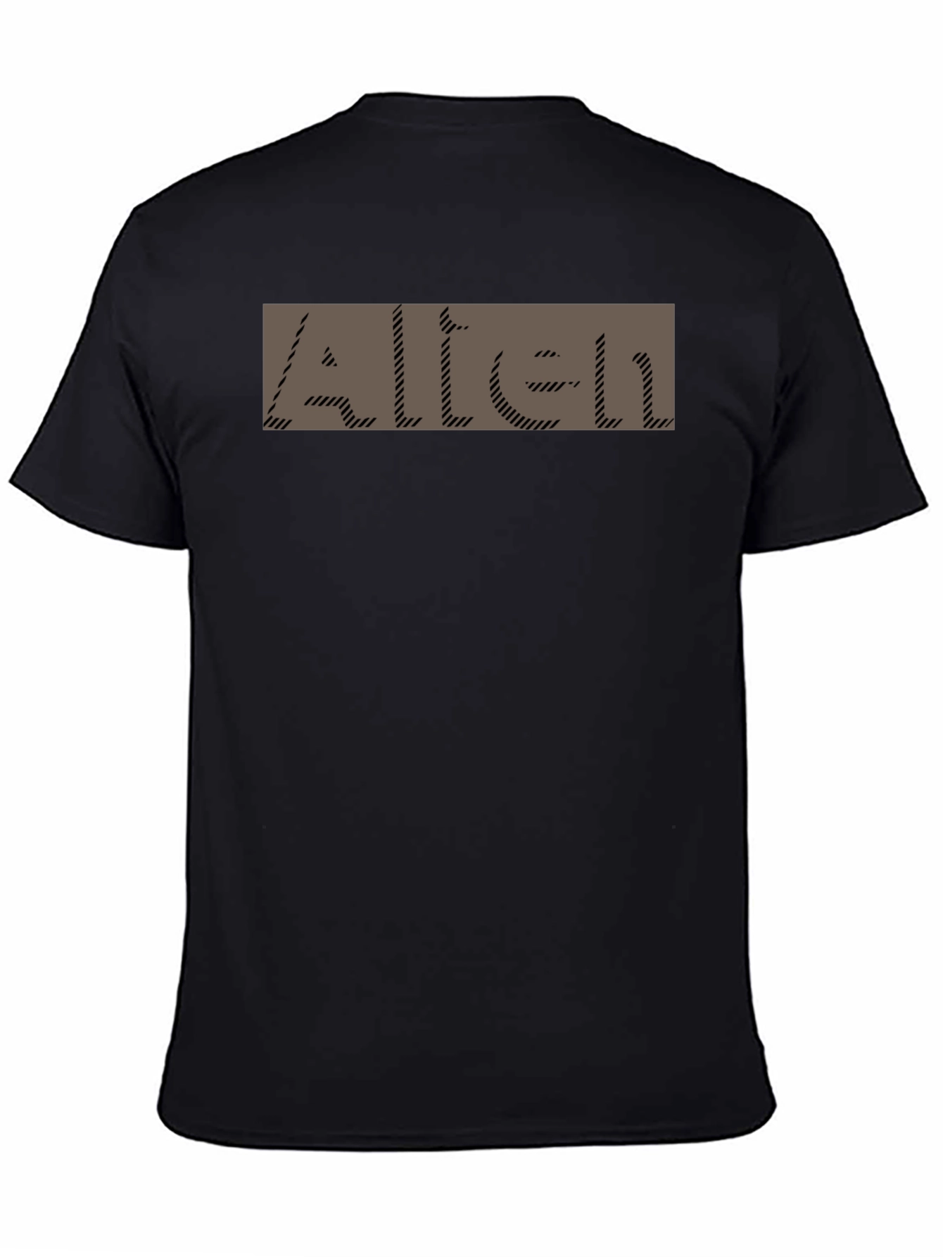 Mens Alien Graphic Print Black T-Shirt