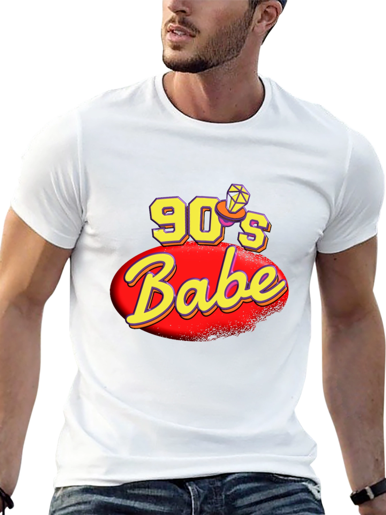 90s Babe Black Graphic T-Shirt