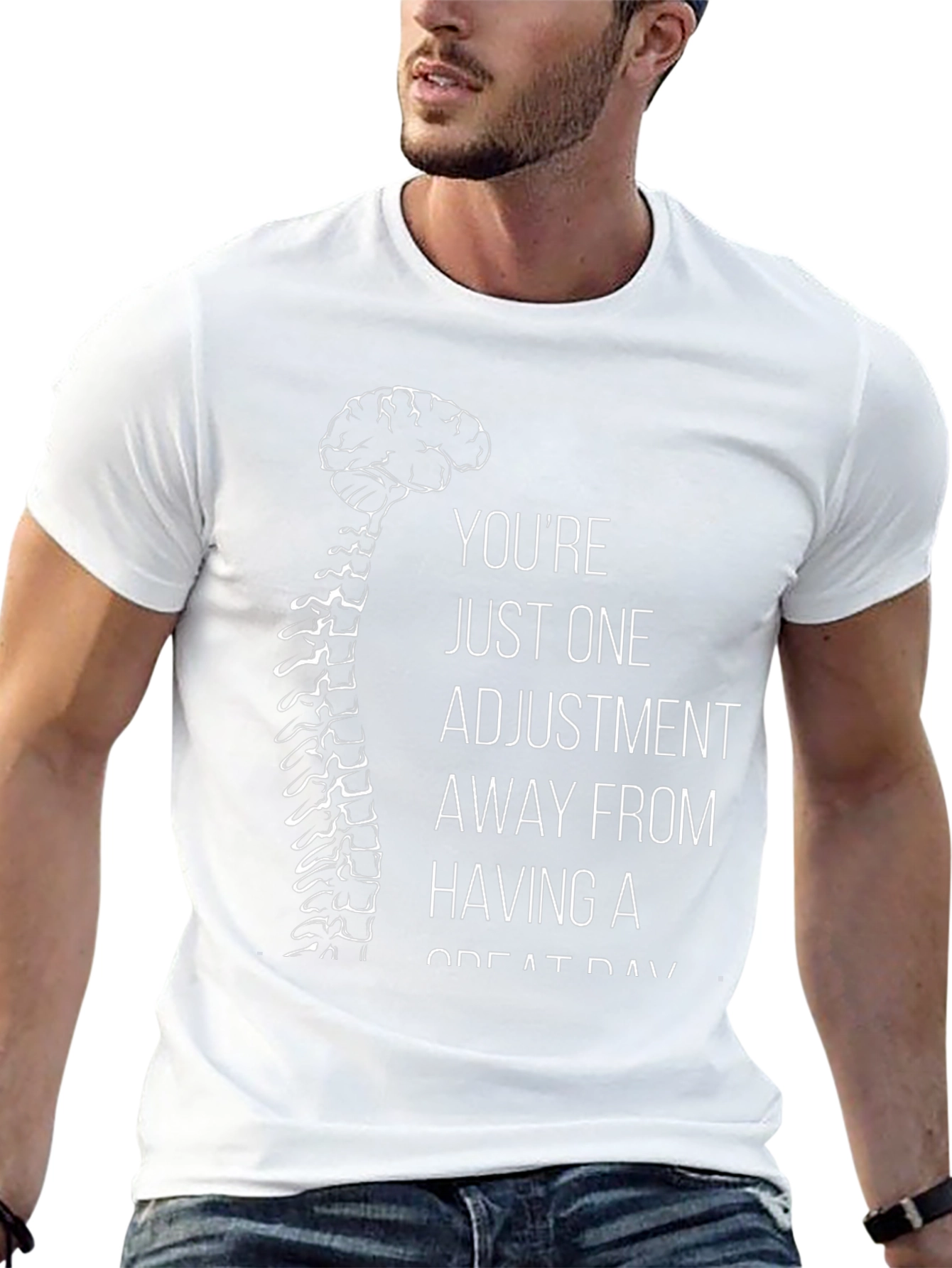 Chiropractor Adjustment T-Shirt Spine Brain Graphic Tee