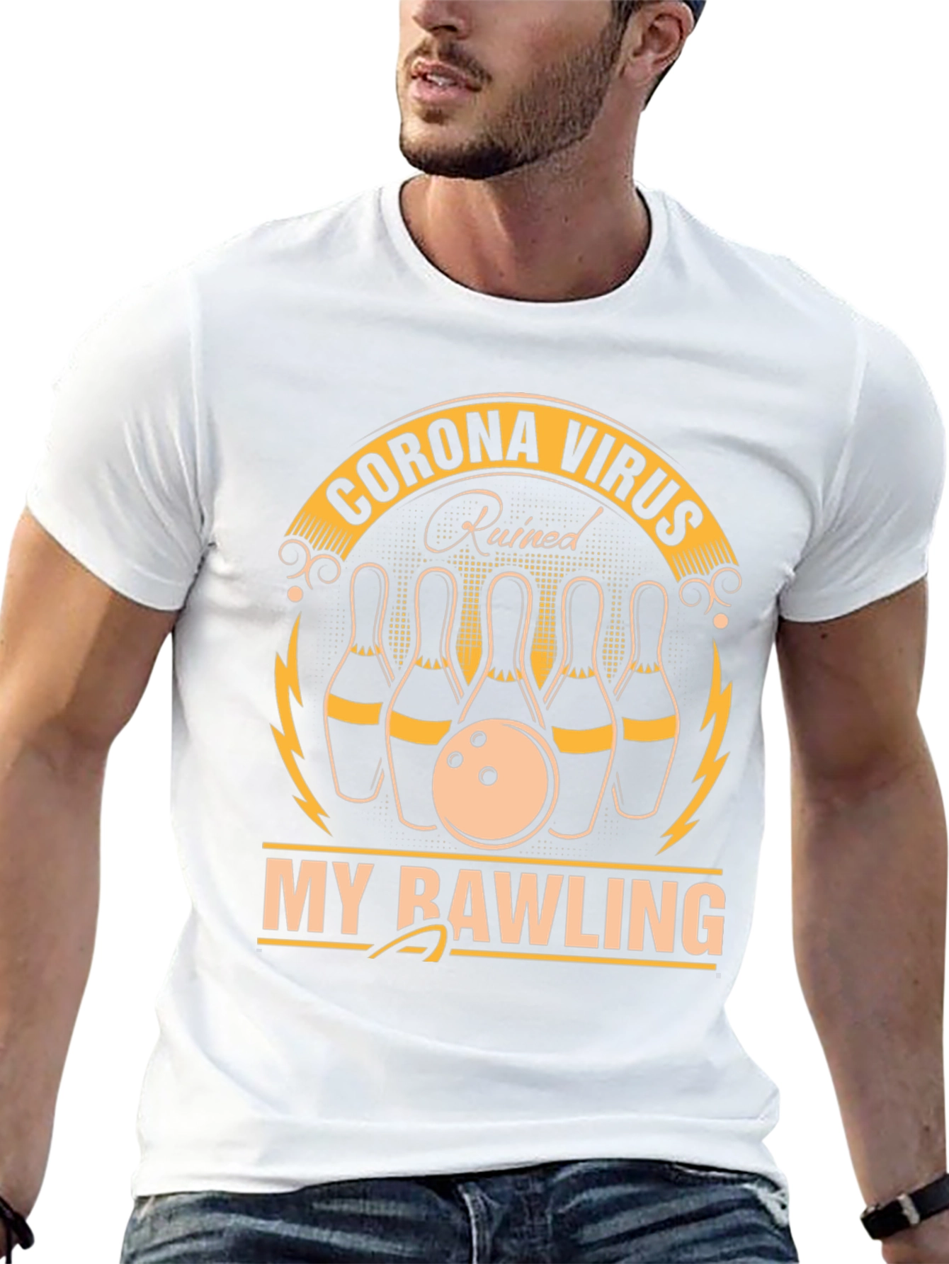 Corona Virus Ruined My Bowling T-Shirt