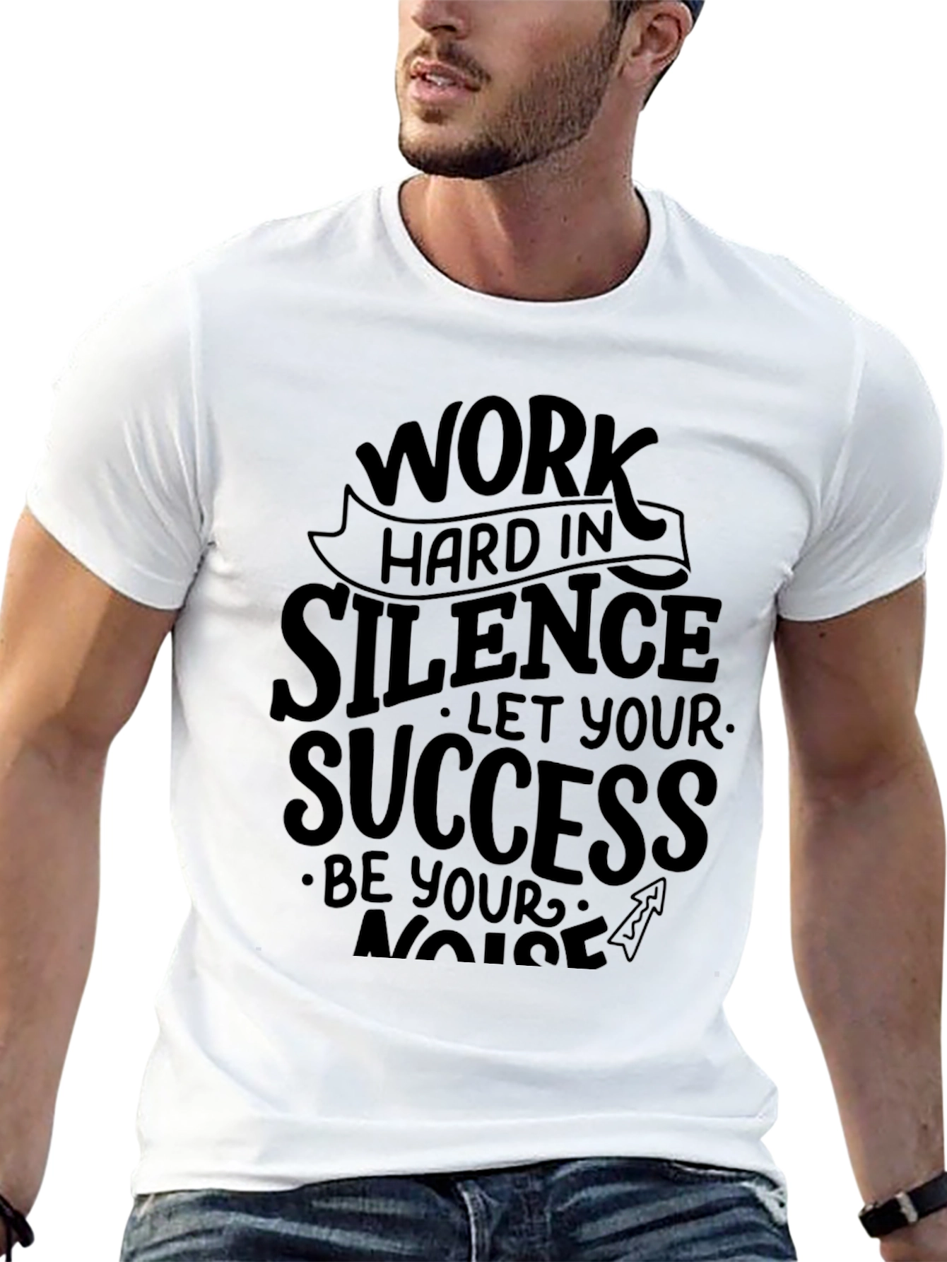 Work Hard In Silence Graphic Tee