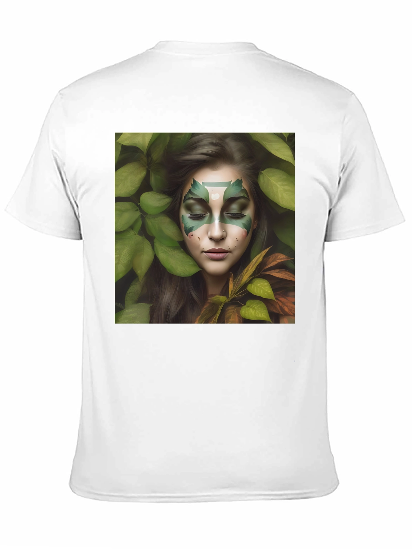 Nature Spirit Graphic Tee - Black Cotton Blend Shirt