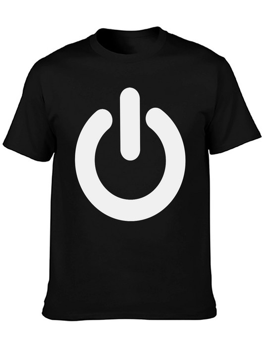 Power Symbol T-Shirt - Black Cotton Blend