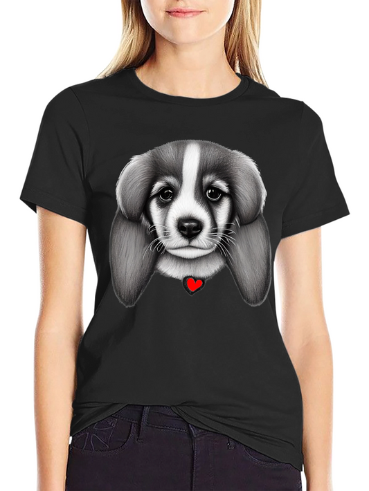 Puppy Love Black T-Shirt