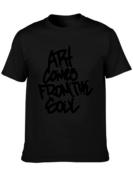 Art Comes From The Soul Black Graphic Tee