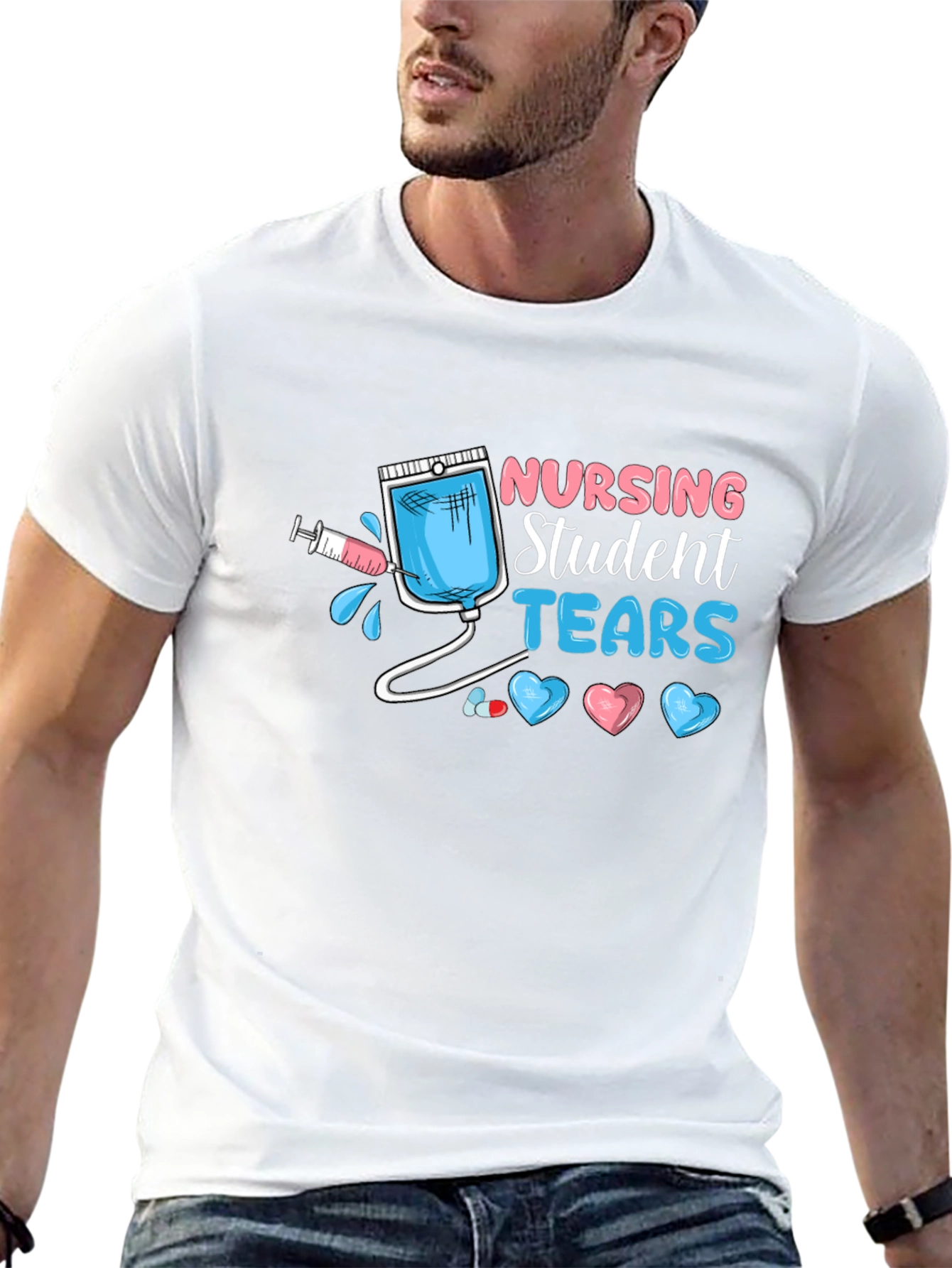 Nursing Student Tears Graphic T-Shirt