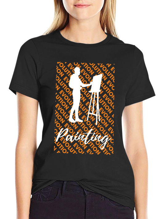Evolution of Painting Artist Graphic Tee