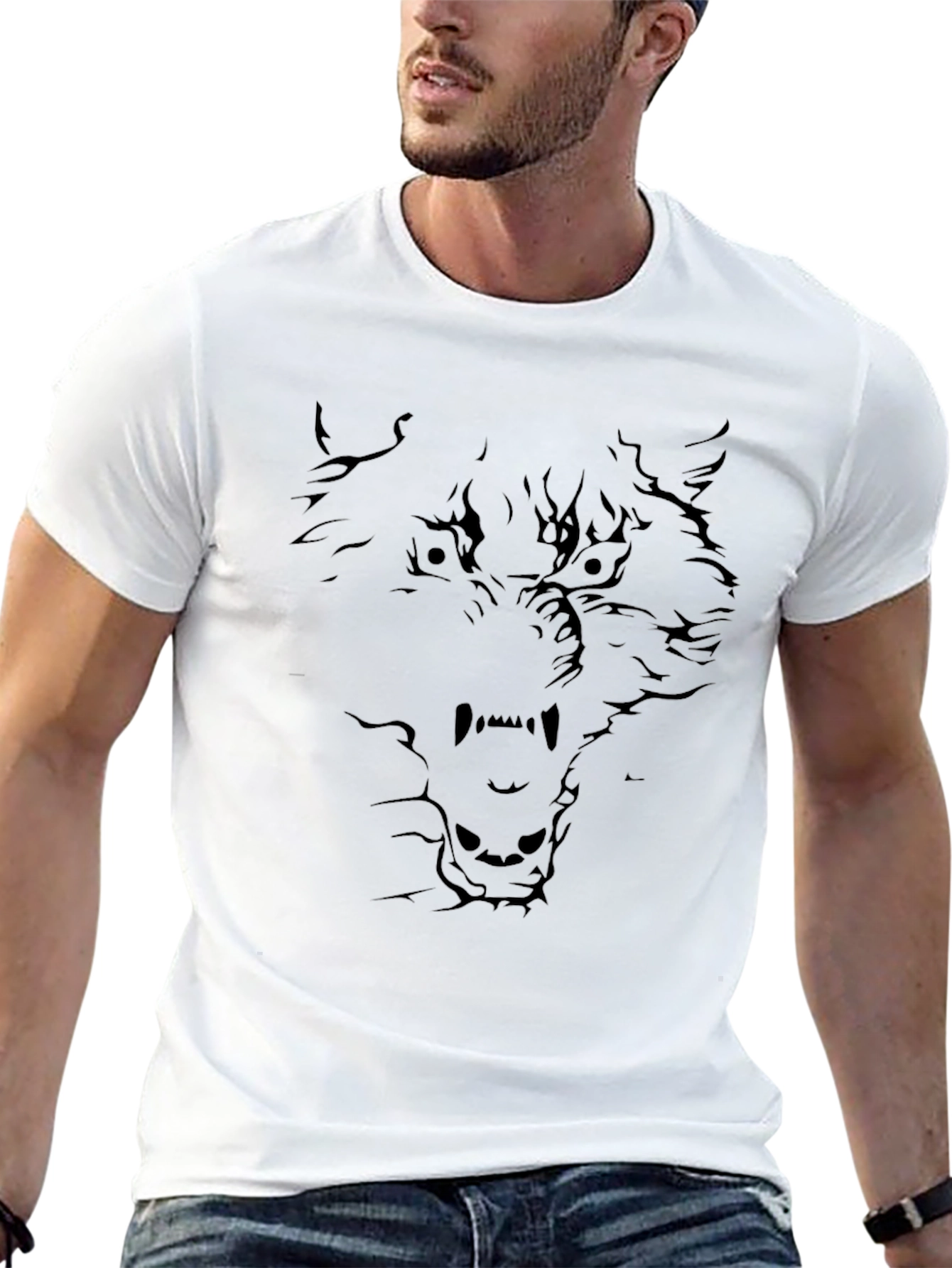Black Wolf Graphic T-Shirt