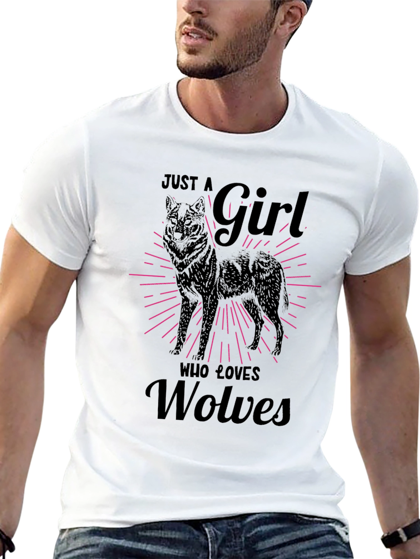 Just a Girl Who Loves Wolves T-Shirt