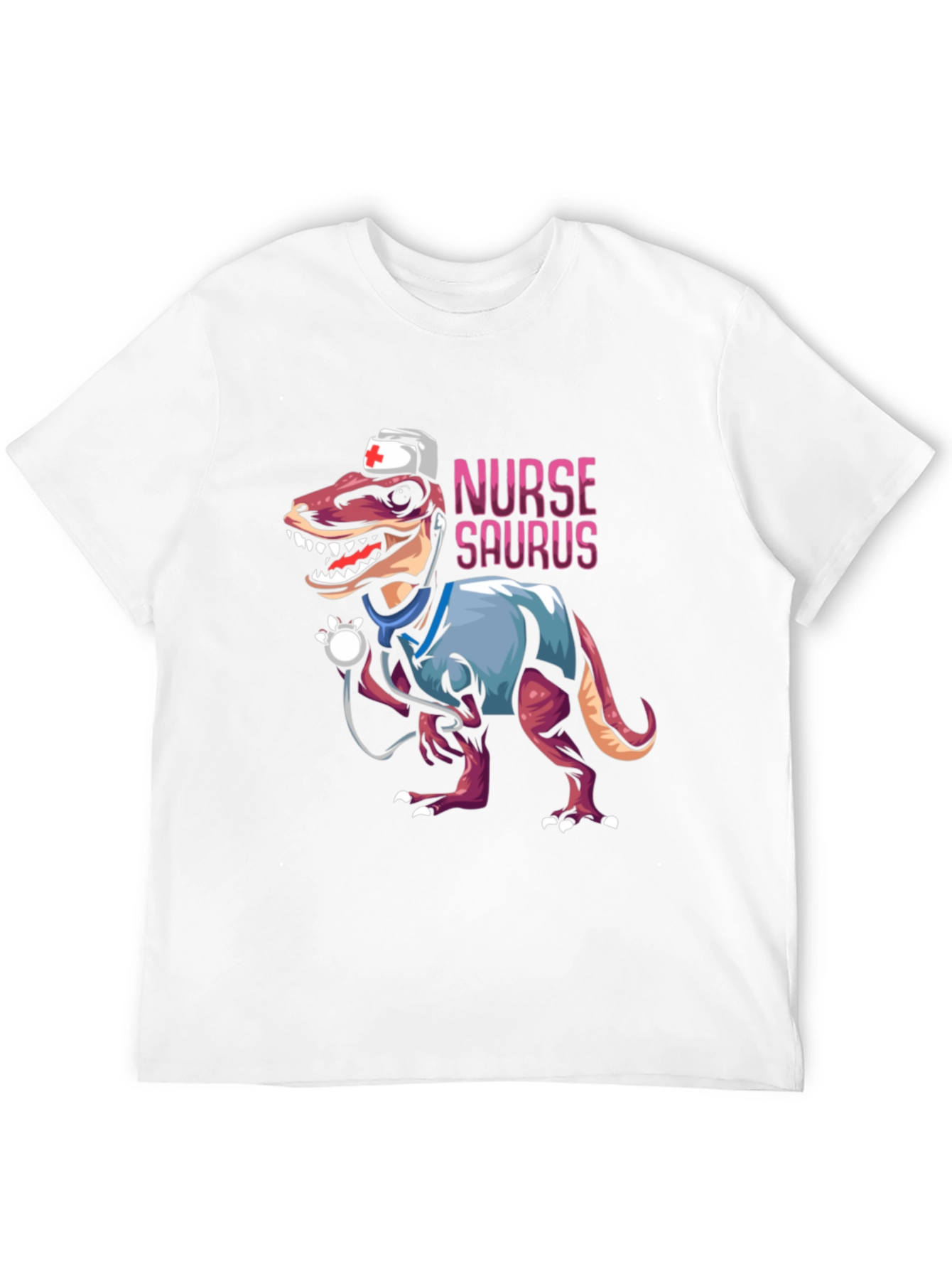 Nurse Saurus T-Shirt Funny Dino Nursing Tee