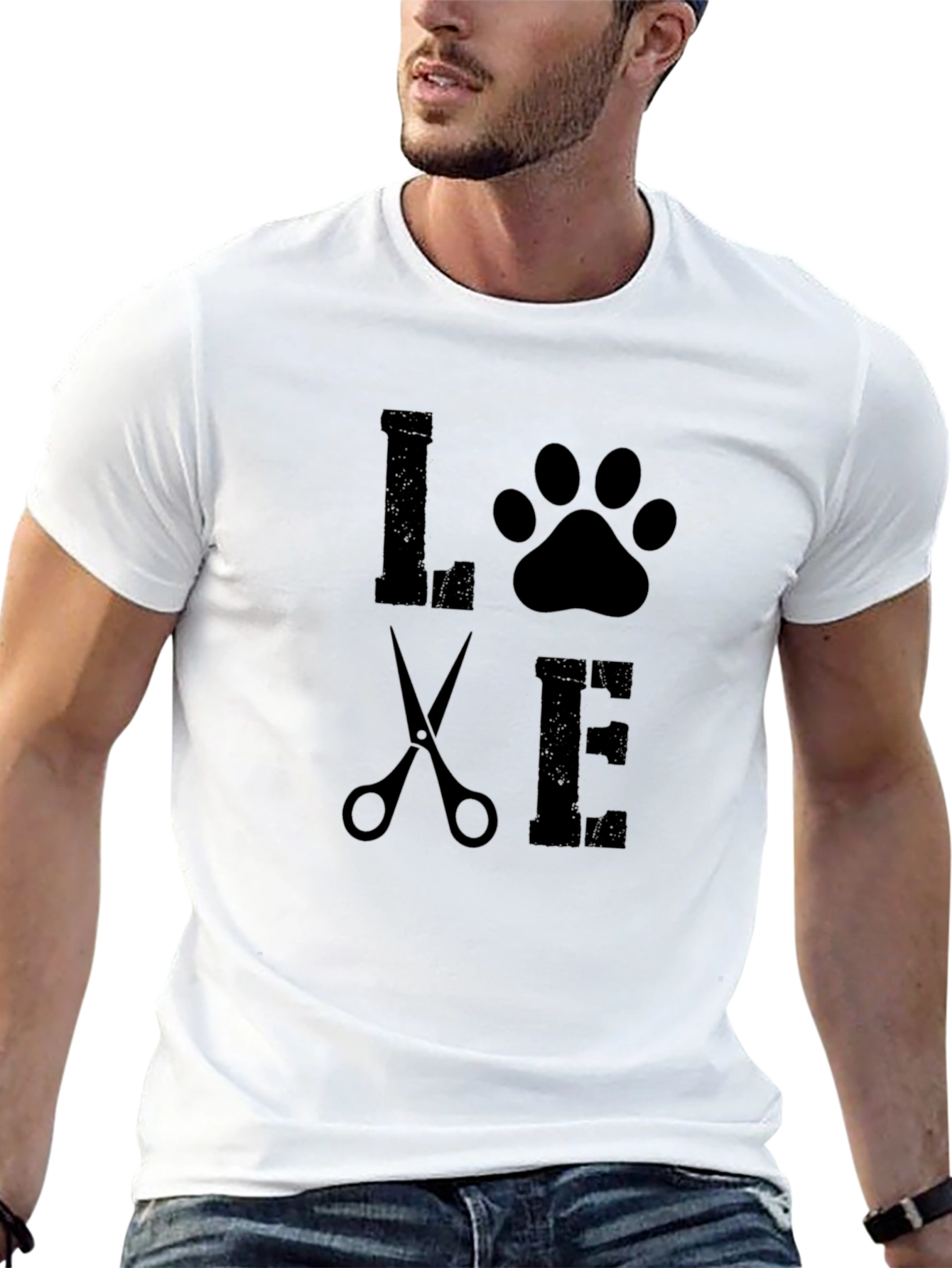Love Pet Grooming Black T-Shirt