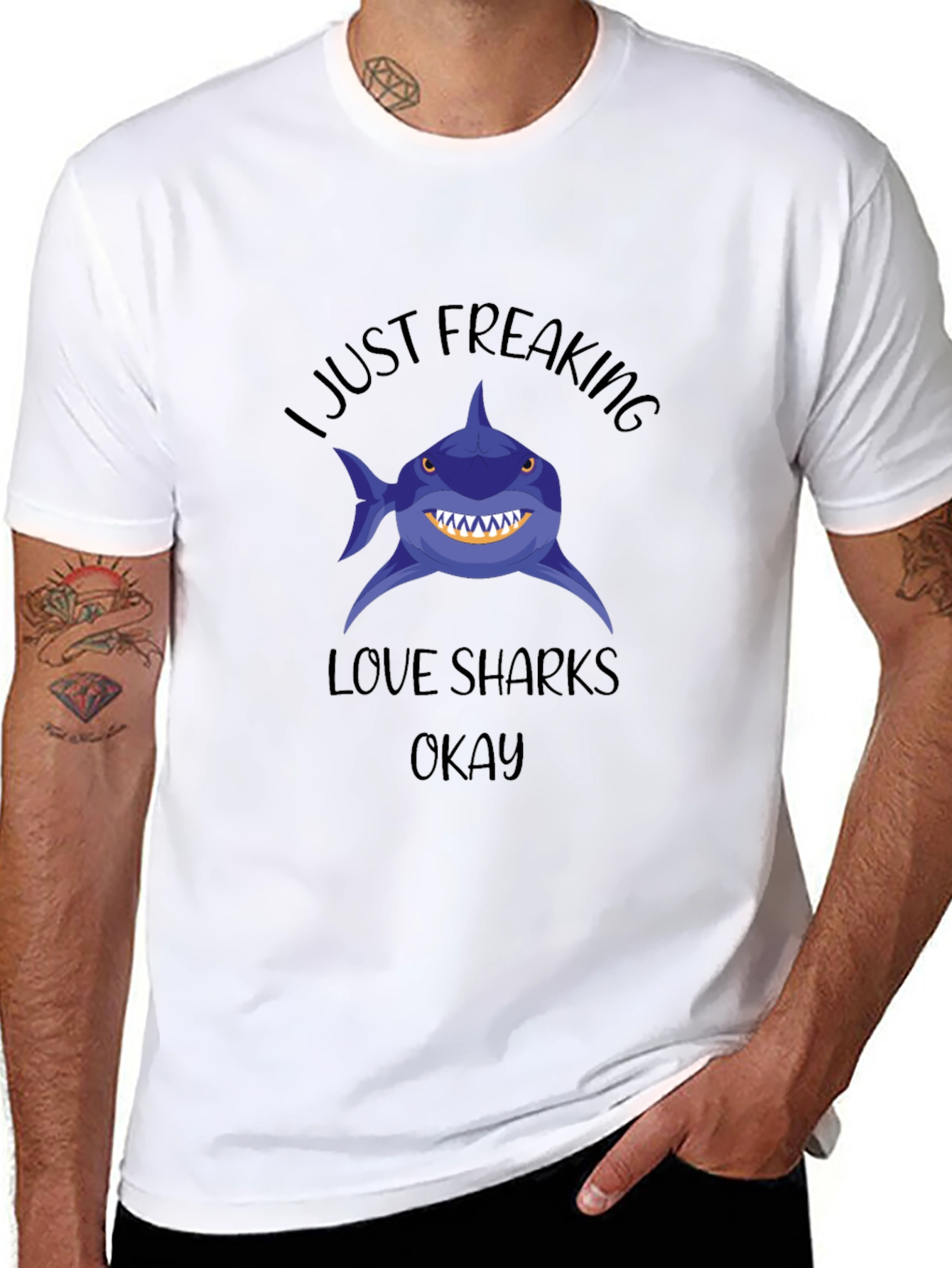 Funny Shark Lover Graphic T-Shirt