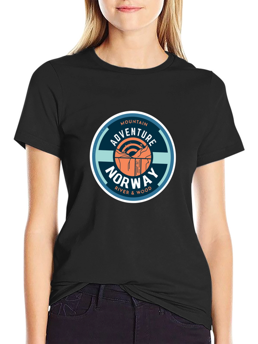 Adventure Norway Mountain Graphic T-Shirt