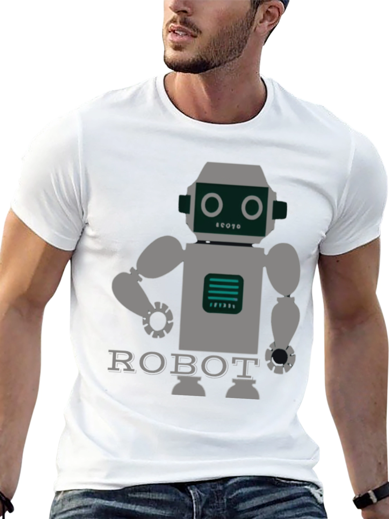 Robot Graphic T-Shirt - Fun & Unique Design