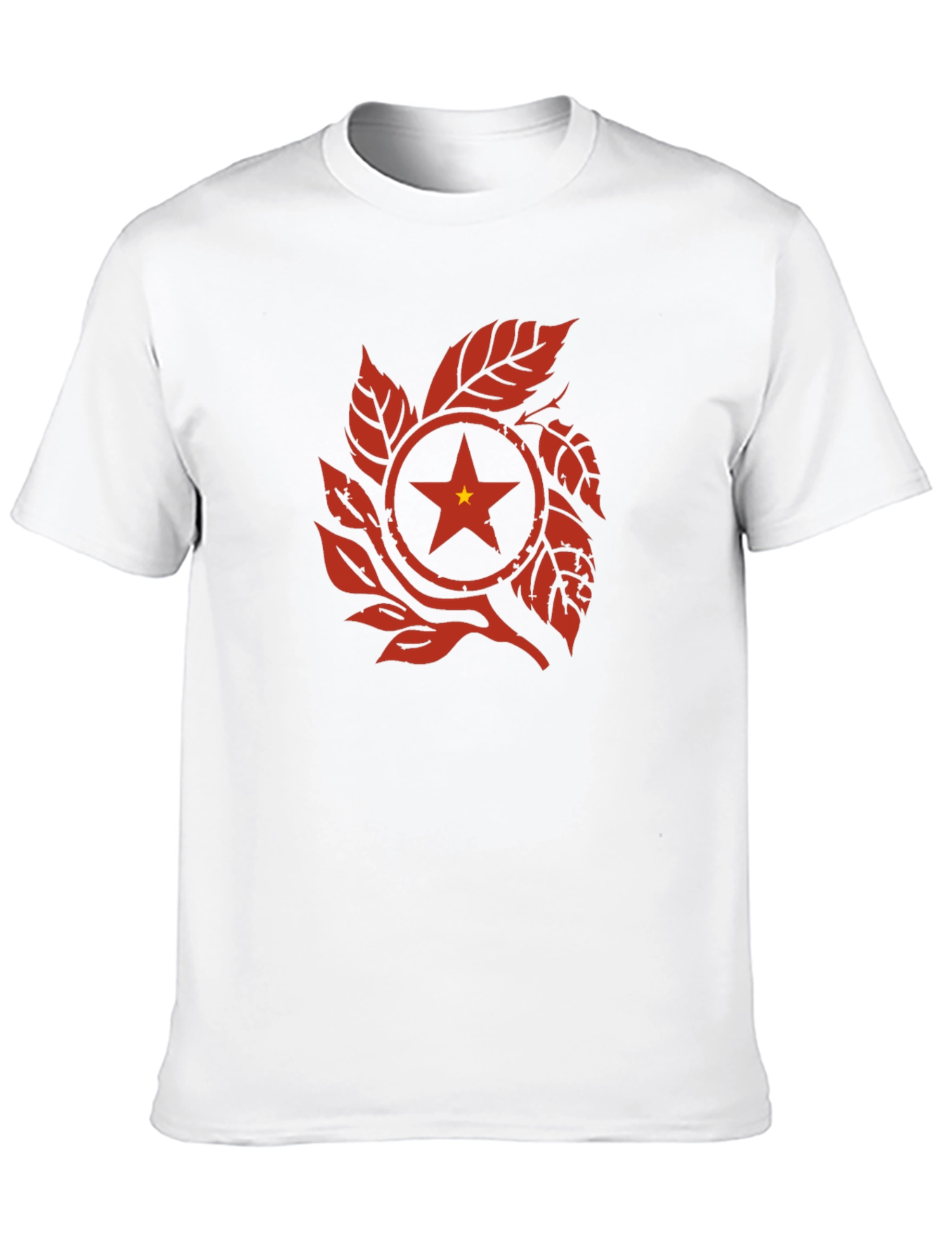 Vietnam Star Leaf Graphic T-Shirt - Black