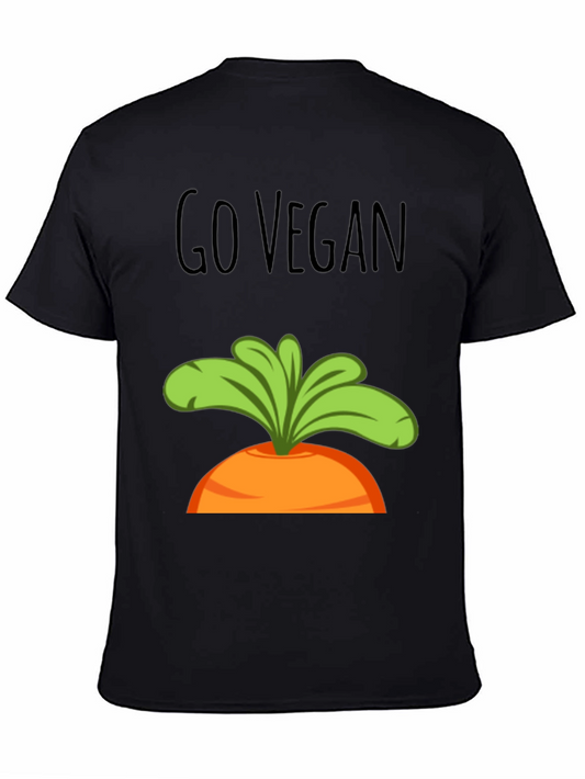 Go Vegan Carrot Graphic Tee - Unisex