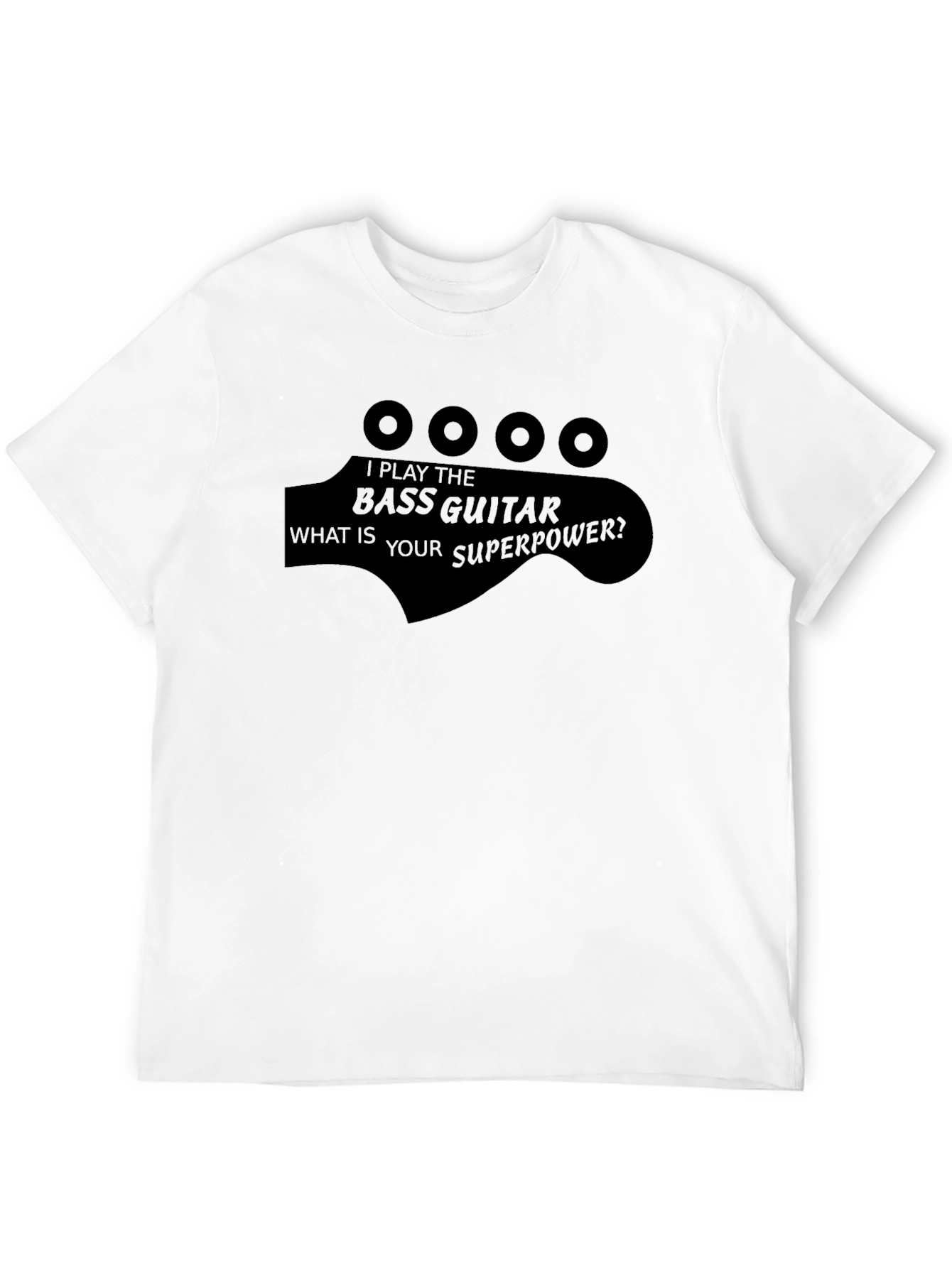 Bass Guitar Superpower T-Shirt - Music Lover Tee