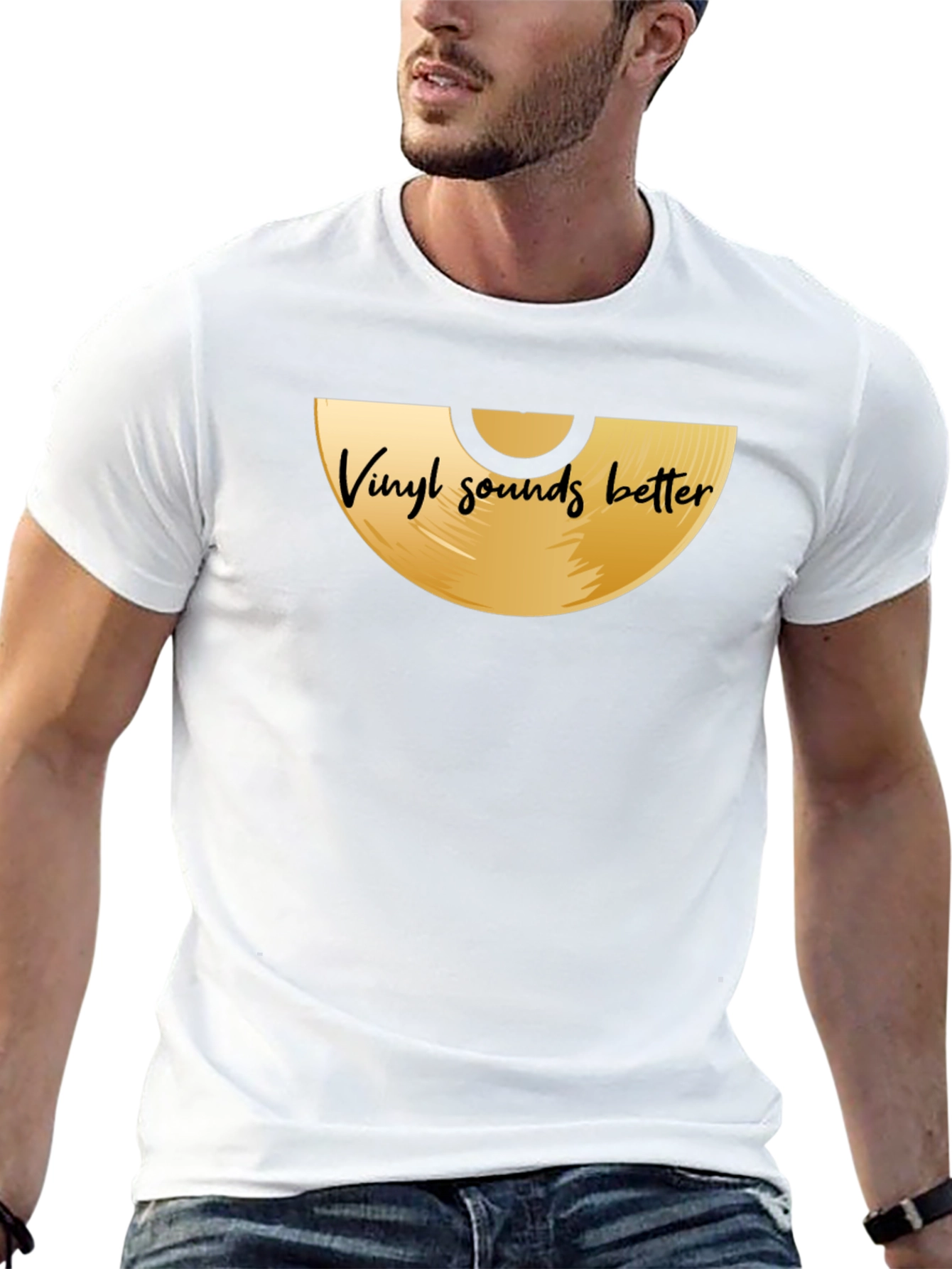 Vinyl Sounds Better Graphic Tee - Music Lover Shirt