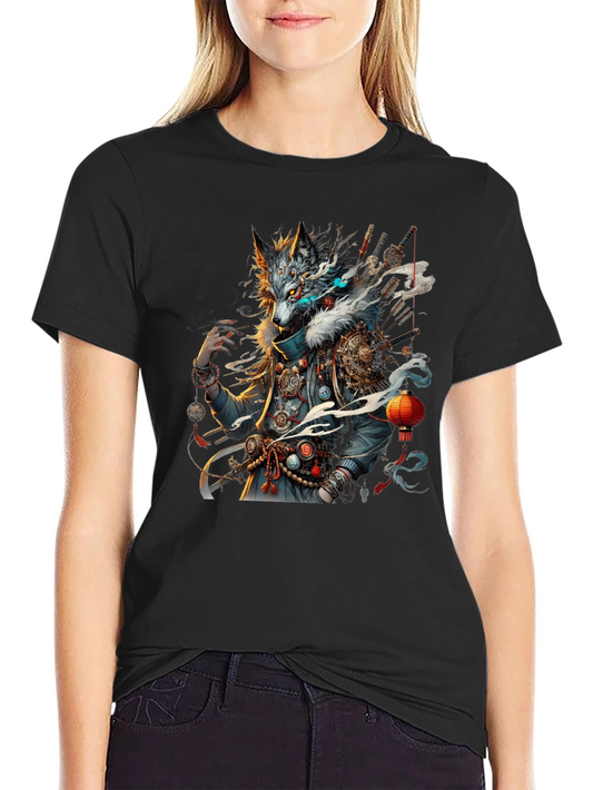 Wolf Spirit Graphic Tee - Unique Artistic Design