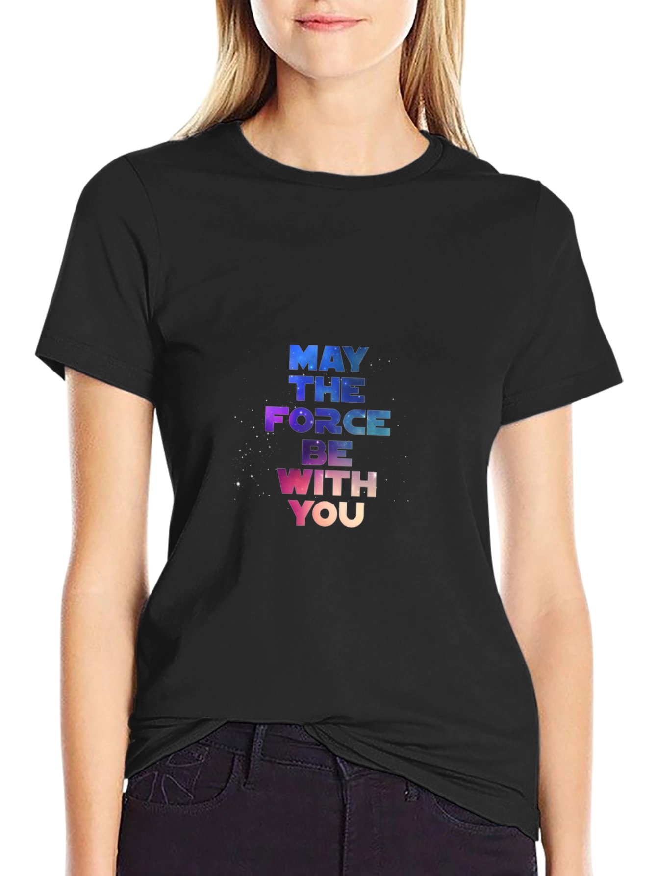 May The Force Be With You Black T-Shirt