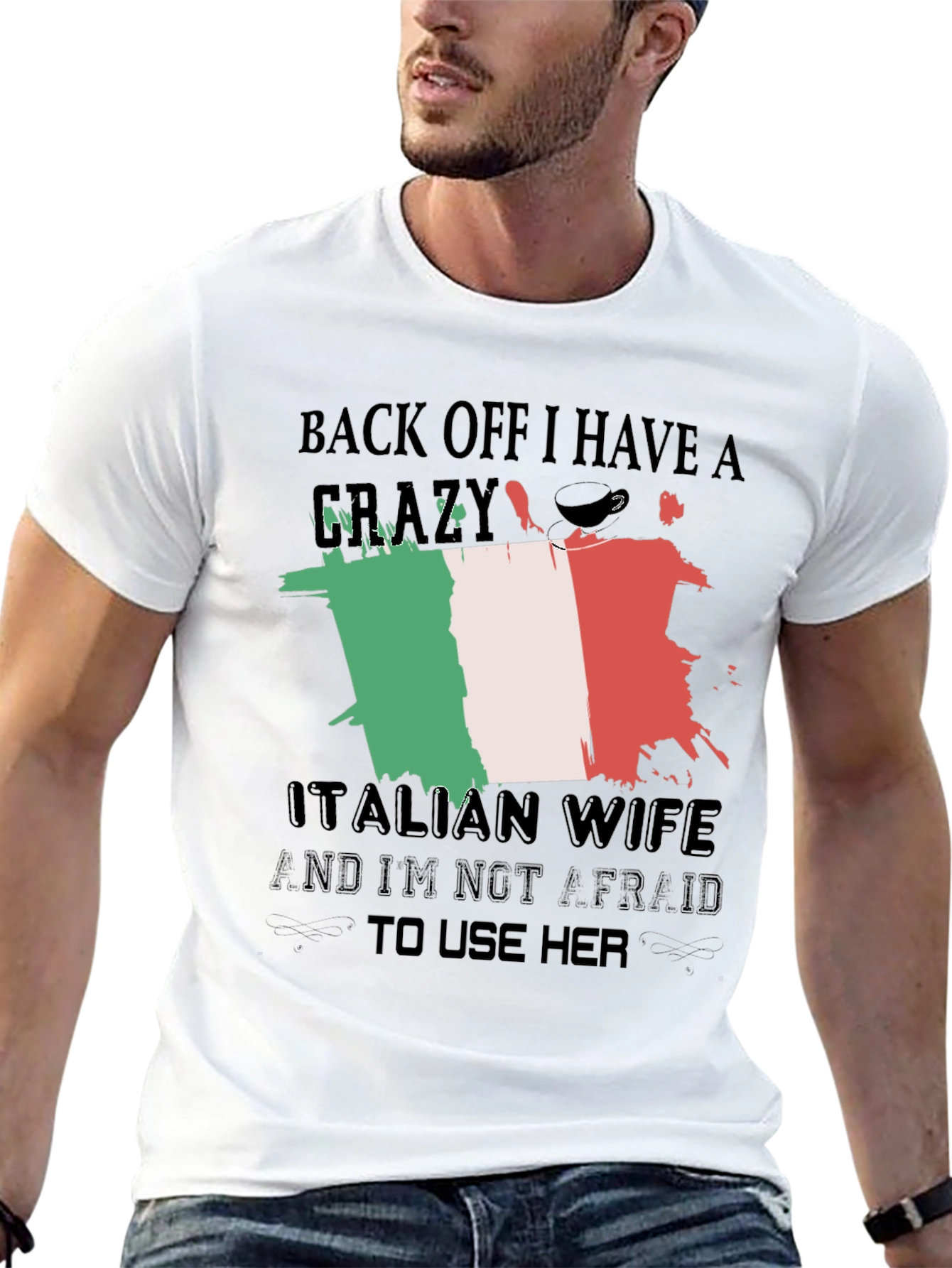 Crazy Italian Wife T-Shirt - Novelty Design