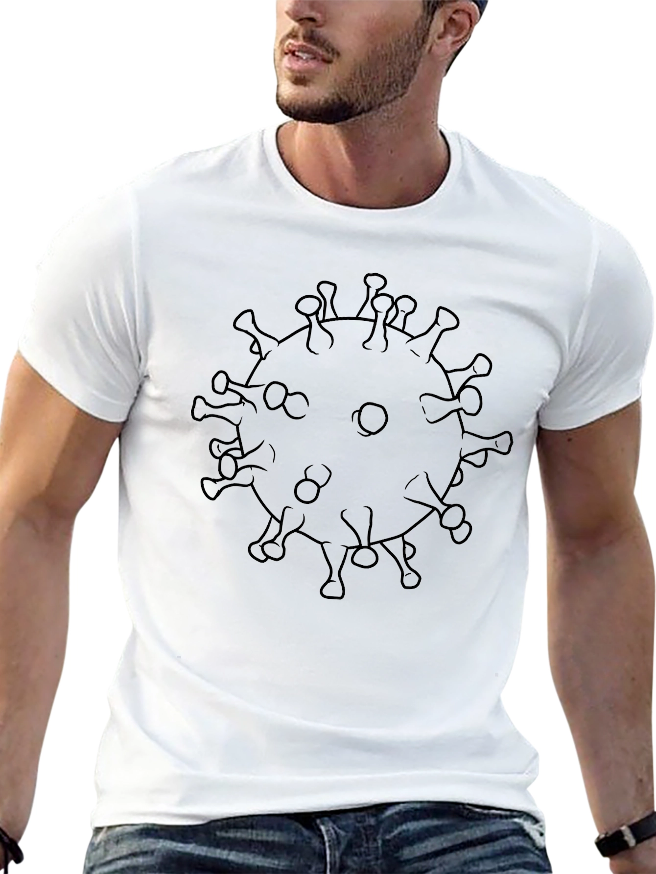 Coronavirus Graphic Black Tee