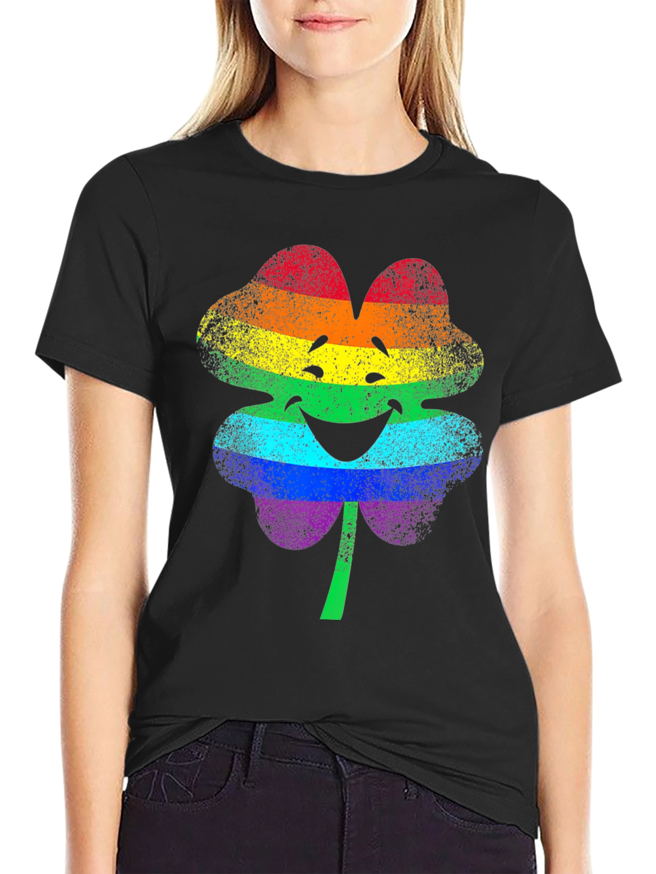 Rainbow Shamrock T-Shirt - Pride St. Patricks Day
