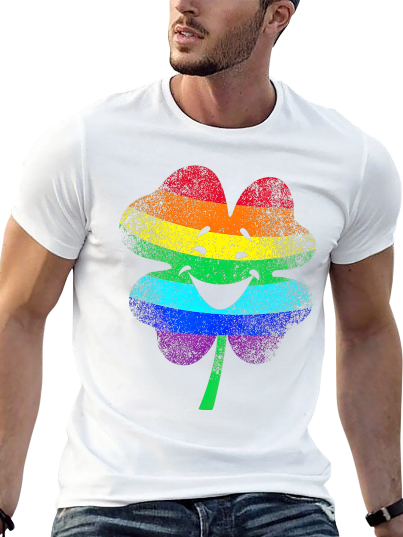 Rainbow Shamrock T-Shirt - Pride St. Patricks Day