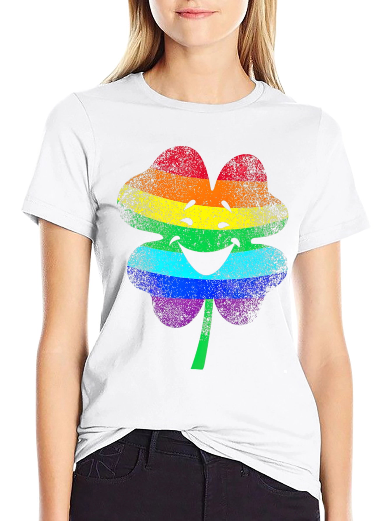 Rainbow Shamrock T-Shirt - Pride St. Patricks Day