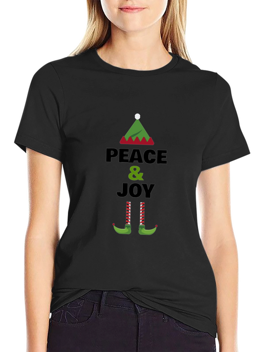 Peace & Joy Elf Christmas T-Shirt