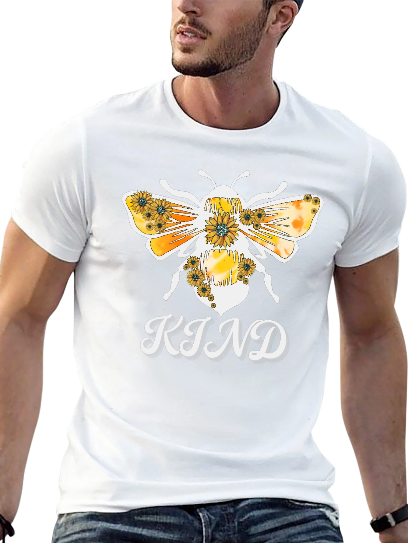 Bee Kind Sunflower Graphic T-Shirt