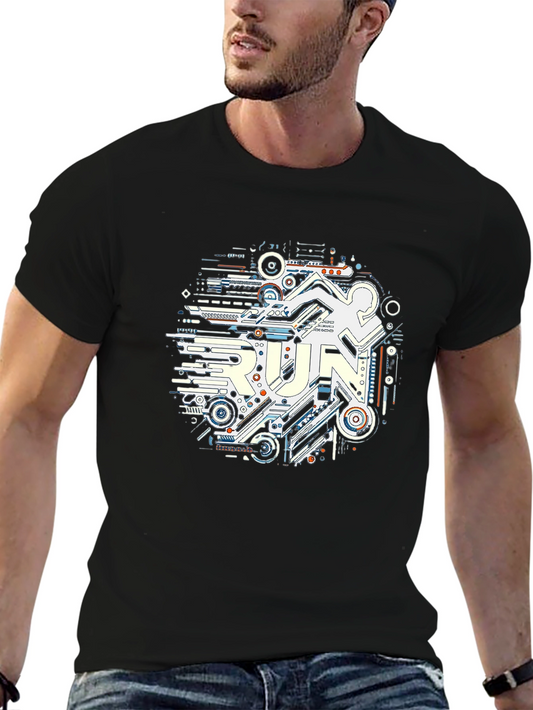 Tech Run T-Shirt - Circuit Board Runner