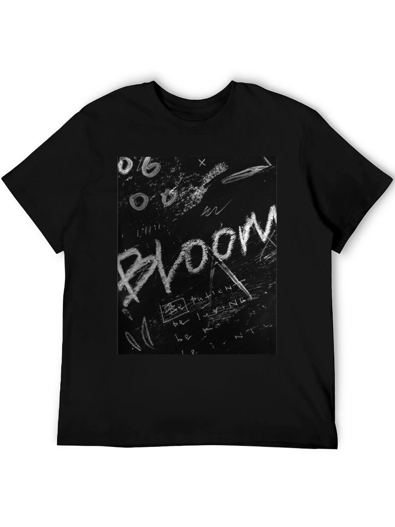 Bloom Graphic Tee - Chalkboard Style Print
