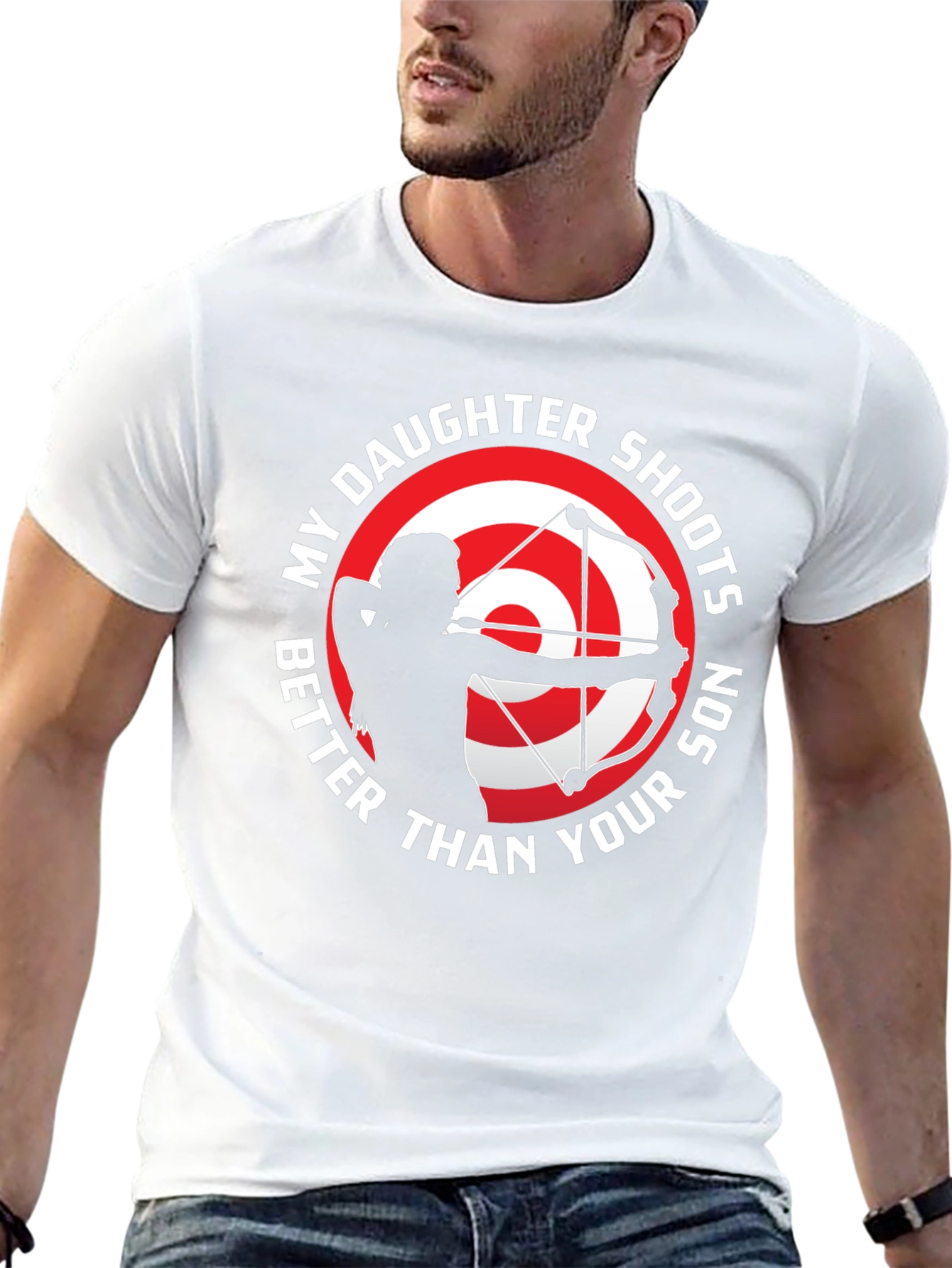 Daughter Shoots Better T-Shirt Archery Gift