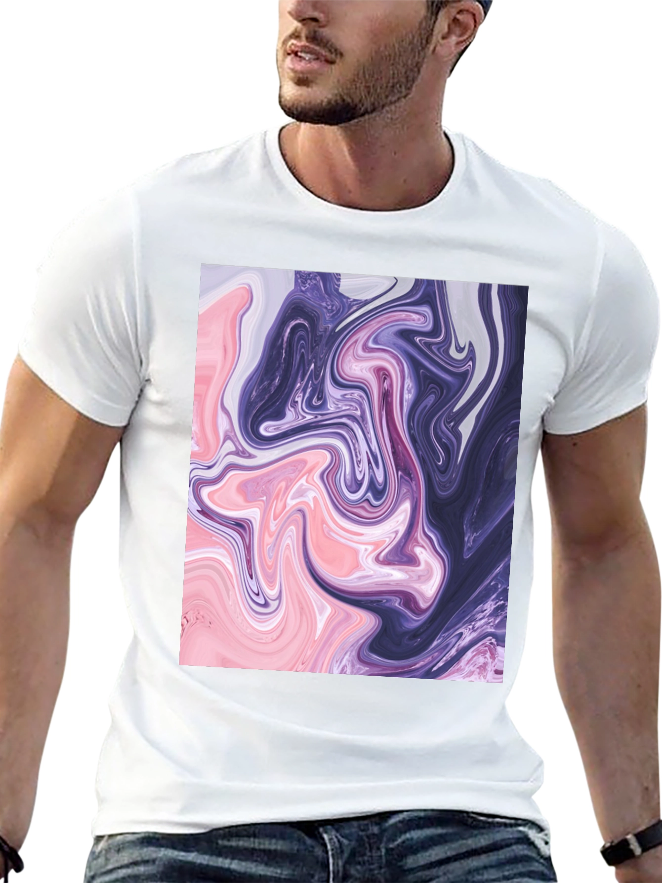 Swirl Graphic Tee - Abstract Art T-Shirt